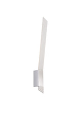 Turnbull Wall Lamp, 1 x 8W LED, 3000K, 560lm, Sand White/Polished Chrome, 3yrs Warranty