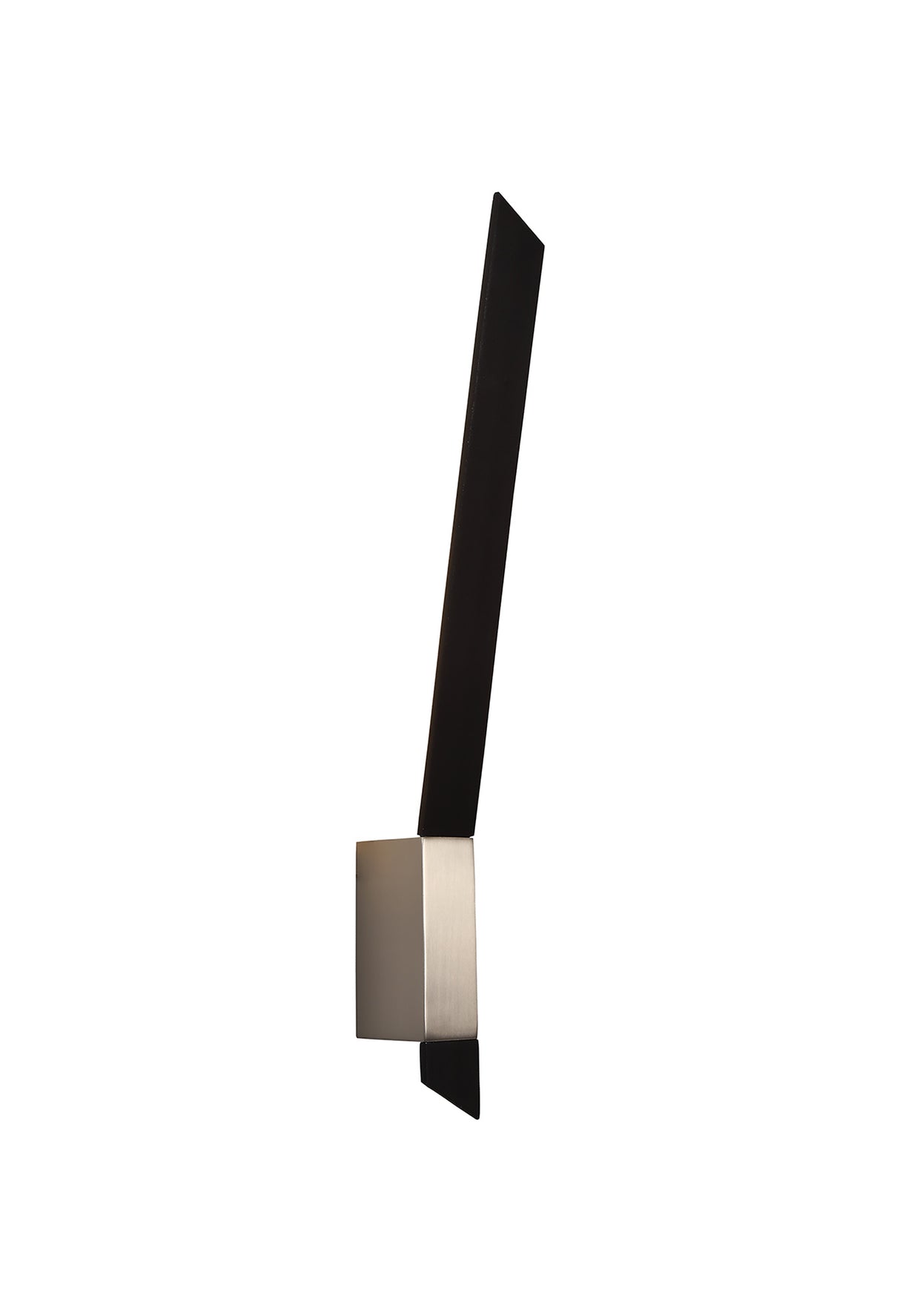 Turnbull Wall Lamp, 1 x 8W LED, 3000K, 560lm, Sand Black/Satin Nickel, 3yrs Warranty