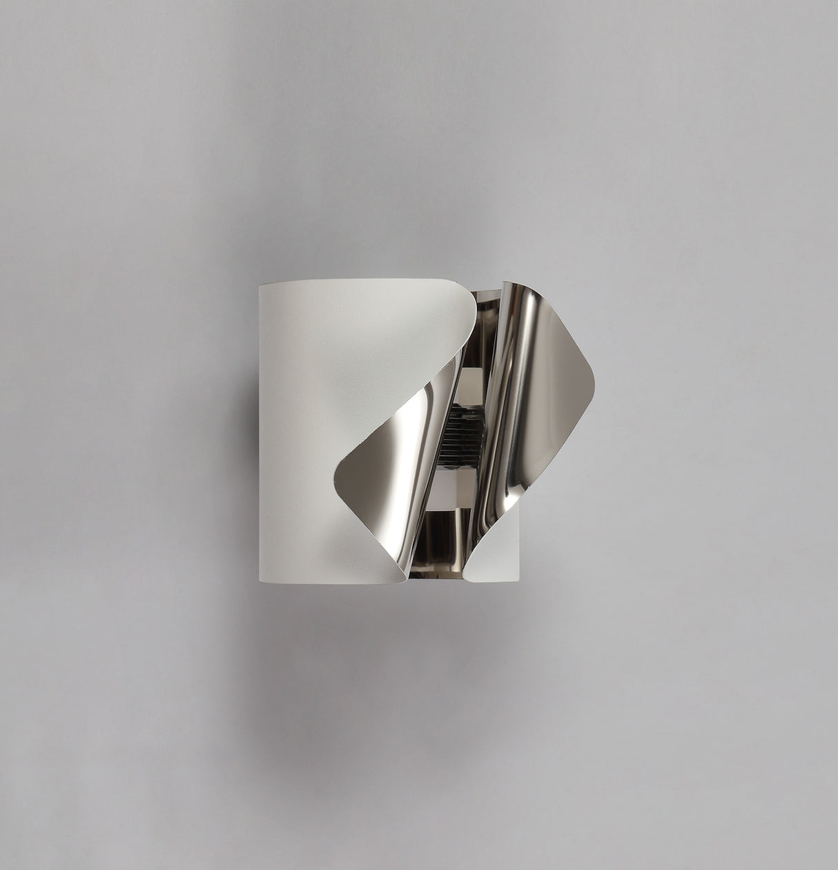 Gregoire Wall Lamp, 1 x 7W LED, 3000K, 490lm, Sand White/Polished Chrome, 3yrs Warranty