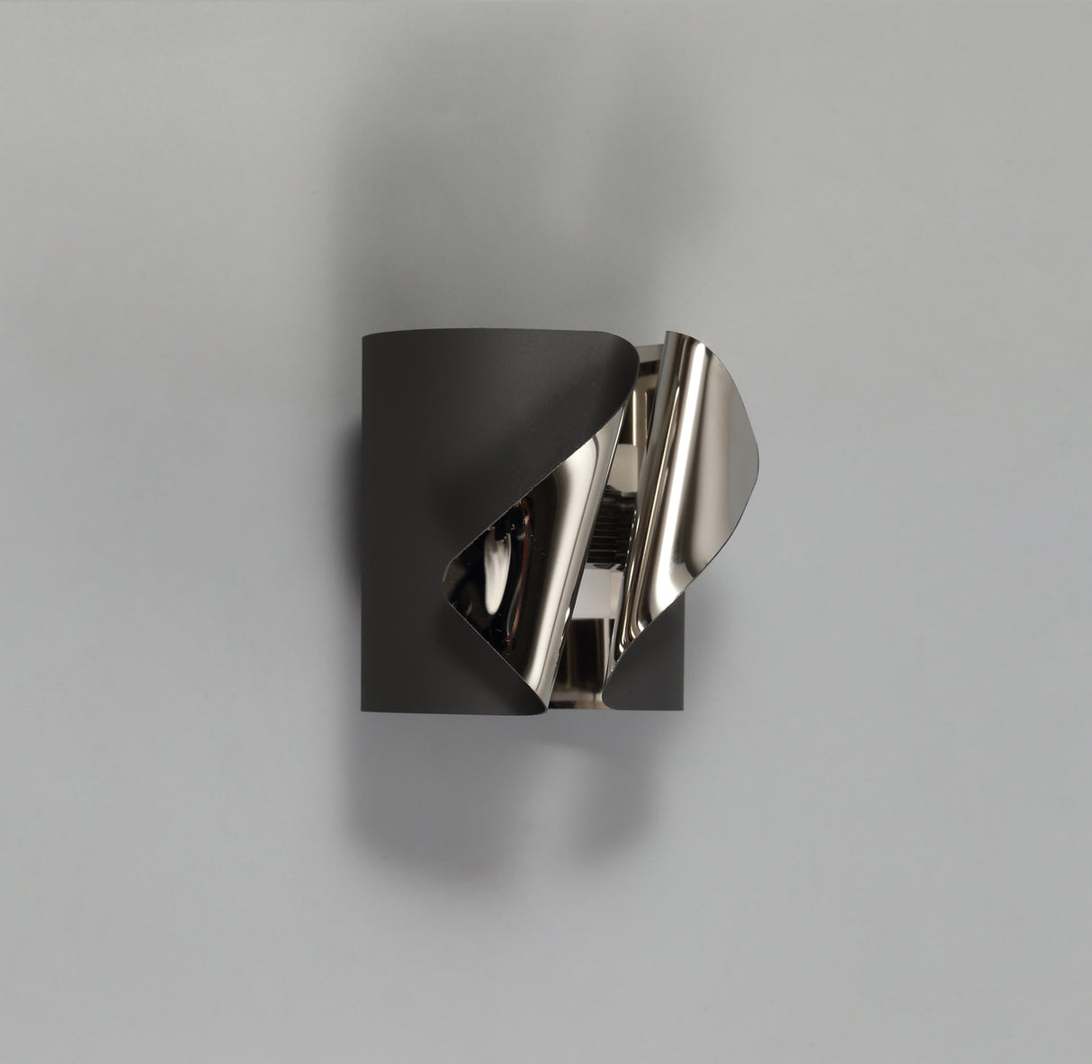 Gregoire Wall Lamp, 1 x 7W LED, 3000K, 490lm, Sand Anthracite/Polished Chrome, 3yrs Warranty