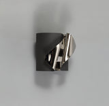 Gregoire Wall Lamp, 1 x 7W LED, 3000K, 490lm, Sand Anthracite/Polished Chrome, 3yrs Warranty