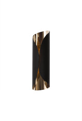 Holton Wall Lamp, 1 x 7W LED, 3000K, 700lm, Sand Black/Polished Chrome, 3yrs Warranty