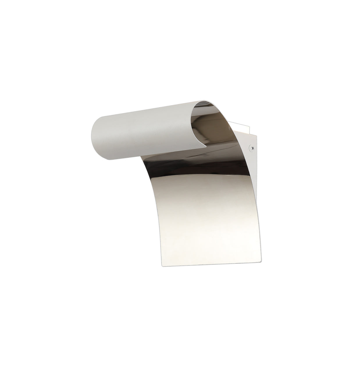 Gilbert Wall Lamp, 1 x 8W LED, 3000K, 560lm, Sand White/Polished Chrome, 3yrs Warranty