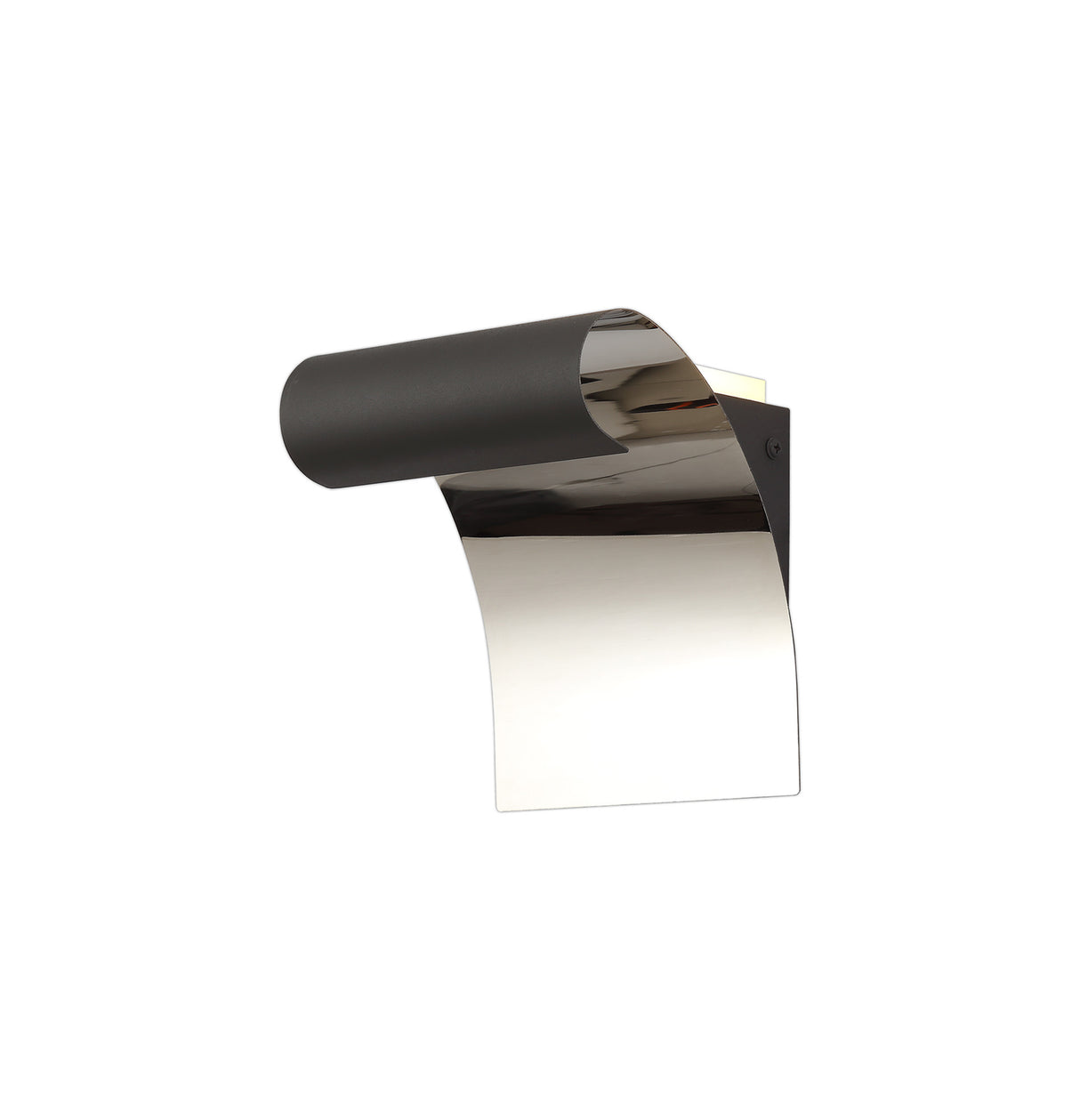 Gilbert Wall Lamp, 1 x 8W LED, 3000K, 560lm, Sand Anthracite/Polished Chrome, 3yrs Warranty