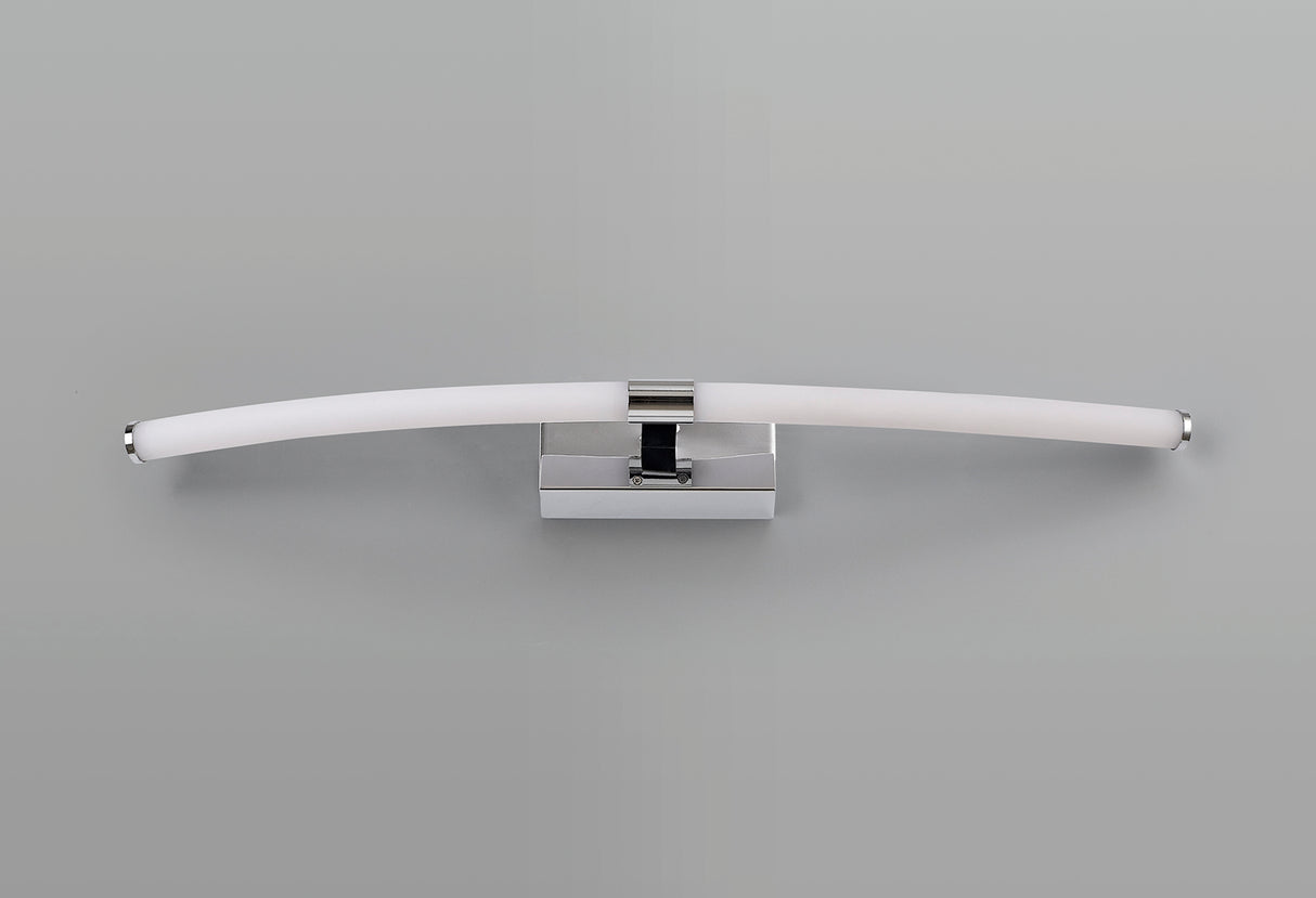 Baggs Wall Lamp Large, 2 x 6W LED, 3000K, 840lm, IP44, Polished Chrome, 3yrs Warranty