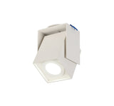 Gibb Adjustable Square Spotlight, 1 Light GU10, Sand White, Cut Out: 62mm