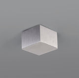 Steels Spotlight 10.5cm Square 1 x 10W LED, 3000K, 700lm, Satin Aluminium, 3yrs Warranty