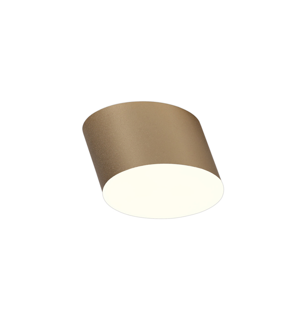 Steels Spotlight 10.5cm Round 1 x 10W LED, 3000K, 700lm, Satin Gold, 3yrs Warranty