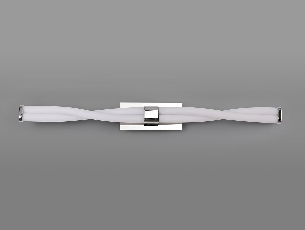 Wilding Wall Lamp Large, 2 x 10W LED, 3000K, 1400lm, IP44, Polished Chrome, 3yrs Warranty
