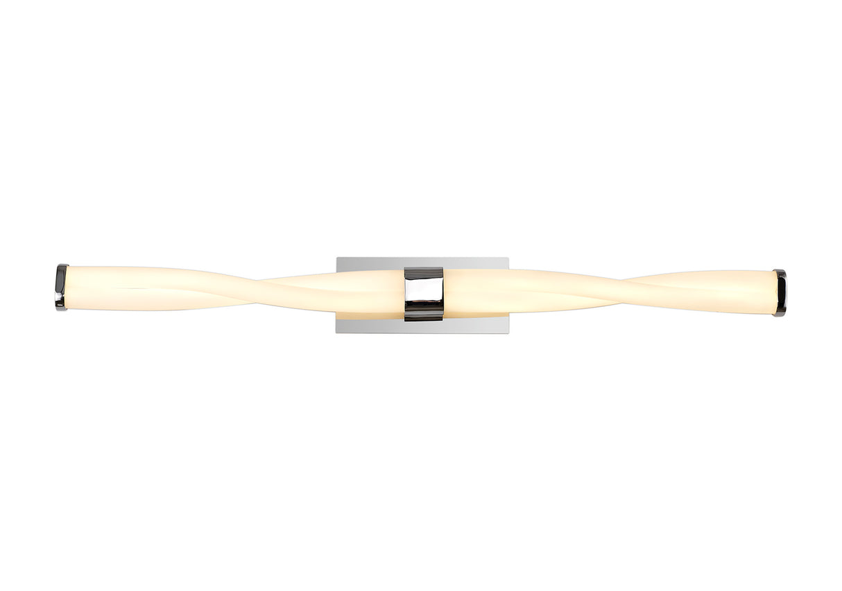 Wilding Wall Lamp Large, 2 x 10W LED, 3000K, 1400lm, IP44, Polished Chrome, 3yrs Warranty