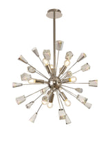 Rogan Pendant Sputnik, 9 Light E14, Polished Nickel/Crystal
