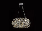 Byrne Ring Pendant 60cm 12 x G9 Polished Chrome/Crystal