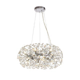 Byrne Pendant 60cm Ring 12 Light G9 Polished Chrome/Crystal