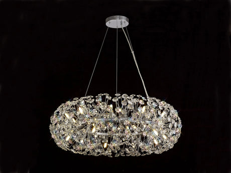 Byrne Pendant 80cm 20 x G9 Polished Chrome/Crystal