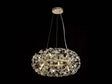 Byrne Ring Pendant 60cm 12 x G9 French Gold/Crystal