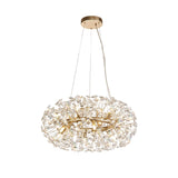 Byrne Pendant 60cm Ring 12 Light G9 French Gold/Crystal