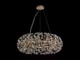 Byrne Pendant 80cm Ring 20 Light G9 French Gold/Crystal