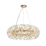 Byrne Pendant 80cm Ring 20 Light G9 French Gold/Crystal