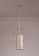 Berry Single Pendant, 1 x E27, Satin Nickel/Polished Chrome
