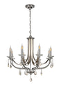 Malone Pendant 8 x E14 Polished Chrome/Satin Nickel/Clear Crystal
