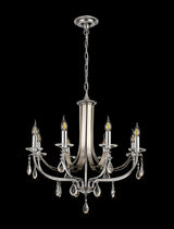 Malone Pendant 8 Light E14 Polished Chrome/Satin Nickel/Clear Crystal