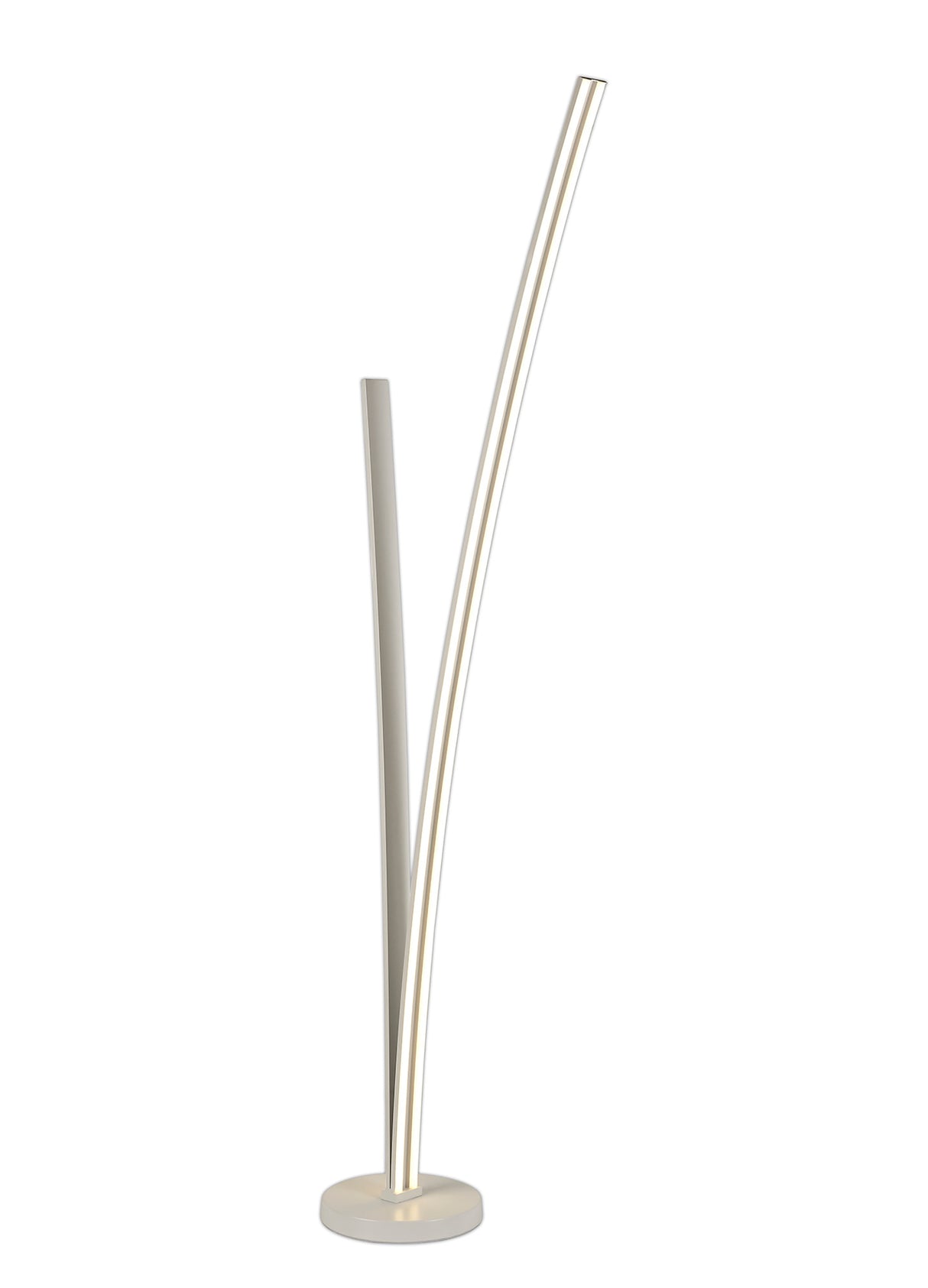 Johnston 2 Light Floor Lamp Dimmable, 16W/20W LED, 4000K, 2270lm, White, 3yrs Warranty
