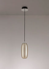 Brady Pendant, 1 x 6W LED, 4000K, 540lm, Champagne/Black, 3yrs Warranty