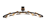 Bertshin Linear Ceiling, 5 Ring, 36W LED, 3200K, 2200lm, Satin Black / Gold, 3yrs Warranty