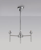 Lathen Polished Chrome 3 Light G9 Universal Telescopic/Semi Flush, Suitable For A Vast Selection Of Glass Shades