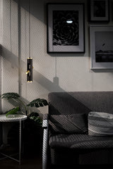 Almond Pendant, 2 x 2W LED, 3000K, 560lm, Sand Black/Gold, 3yrs Warranty