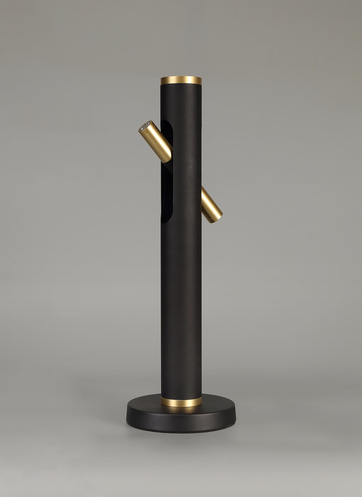 Almond Table Lamp, 2 x 2W LED, 3000K, 560lm, Sand Black/Gold, 3yrs Warranty