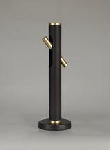 Almond Table Lamp, 2 x 2W LED, 3000K, 560lm, Sand Black/Gold, 3yrs Warranty