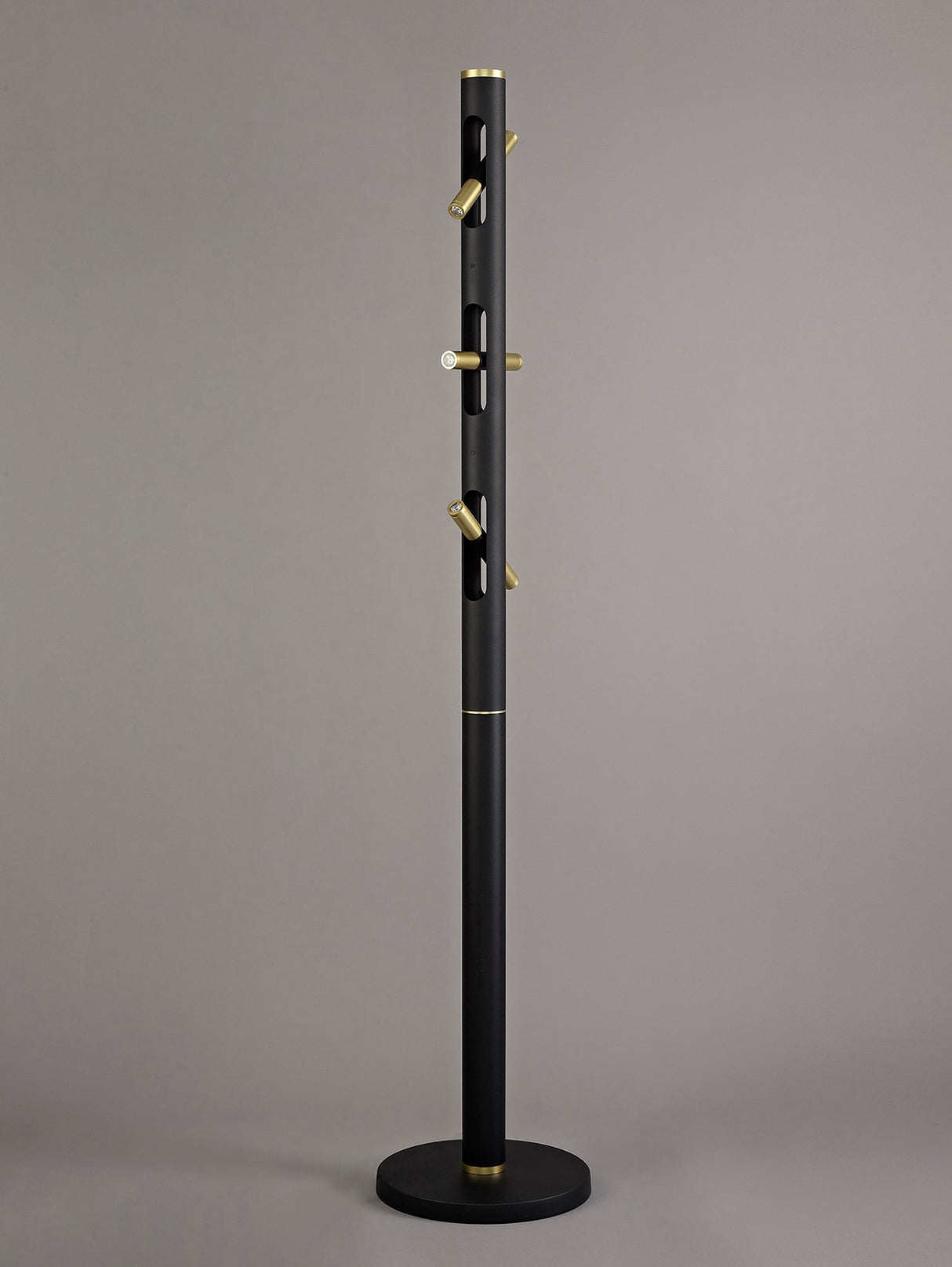 Almond Floor Lamp, 6 x 2W LED, 3000K, 1680lm, Sand Black/Gold, 3yrs Warranty