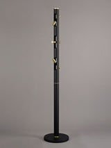 Almond Floor Lamp, 6 x 2W LED, 3000K, 1680lm, Sand Black/Gold, 3yrs Warranty