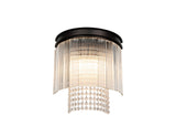 Coleman Wall Light, 2 Light E14, Brown Oxide