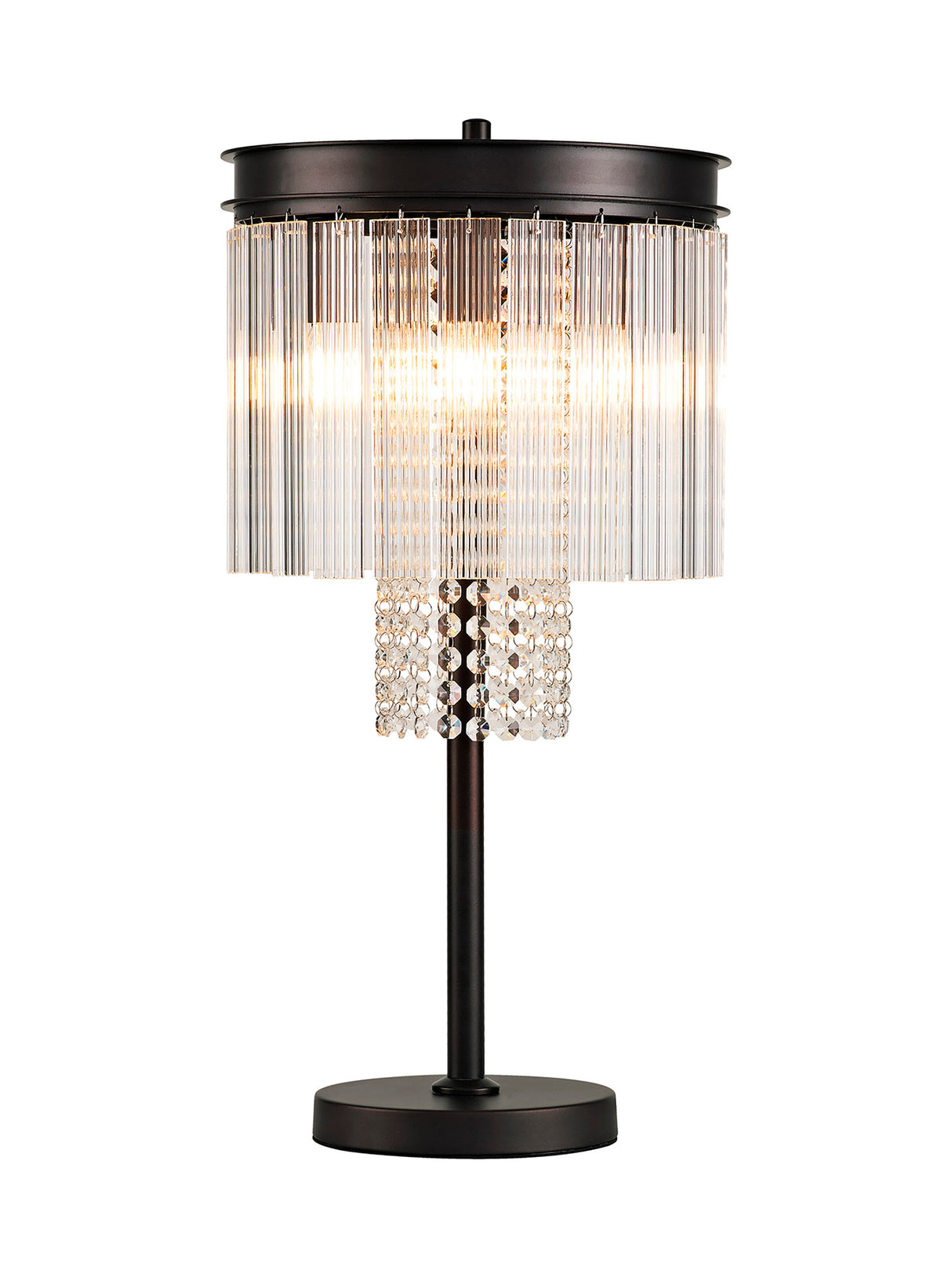 Coleman Table Lamp, 6 Light E14, Brown Oxide