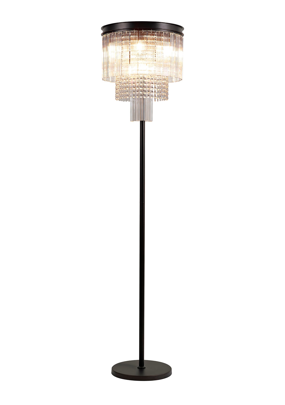 Coleman Floor Lamp, 9 Light E14, Brown Oxide Item Weight: 17.5kg