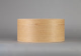 Worthington Round, 395 x 180mm Wood Effect Shade (A), Light Oak/White Laminate