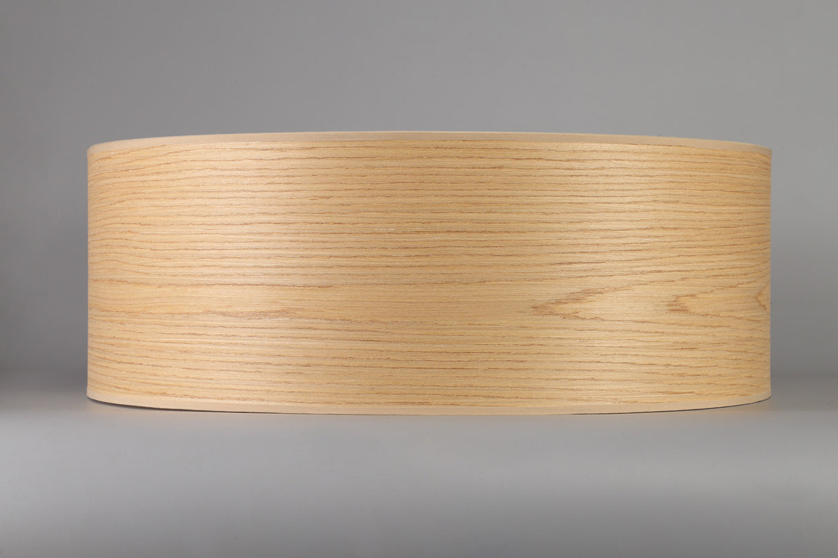 Worthington Round, 600 x 210mm Wood Effect Shade (C), Light Oak/White Laminate