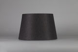Worthington Round, 280/350 x 220mm Fabric Shade (F), Charcoal Grey/White Laminate