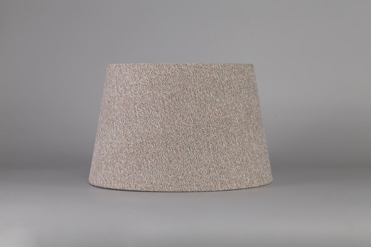 Worthington Round, 240/300 x 200mm Fabric Shade (E), Multi/White Laminate