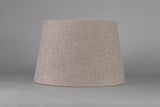 Worthington Round, 280/350 x 220mm Fabric Shade (F), Multi/White Laminate