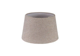 Worthington Round, 280/350 x 220mm Fabric Shade (F), Multi/White Laminate