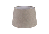 Worthington Round, 320/400 x 260mm Fabric Shade (G), Multi/White Laminate