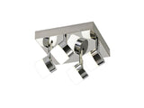 Coady 4 Light Ceiling, 4 x 5W LED, 4000K, 1700lm, IP44, Polished Chrome, 3yrs Warranty