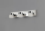 Coady Wall Lamp Triple Adjustable, 3 x 5W LED, 4000K, 1275lm, IP44, Polished Chrome, 3yrs Warranty