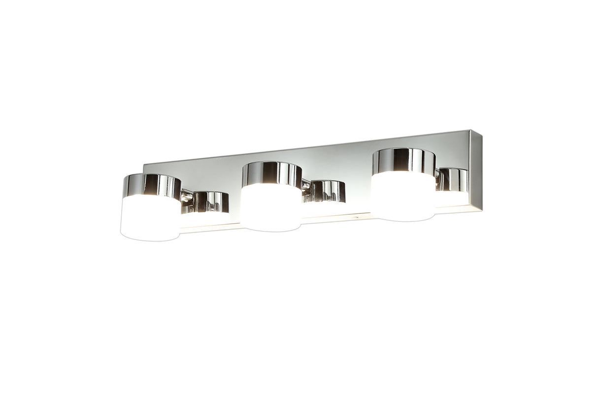 Coady Wall Lamp Triple Adjustable, 3 x 5W LED, 4000K, 1275lm, IP44, Polished Chrome, 3yrs Warranty