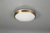 Pitt Ceiling, 1 x 12W LED, 4000K, 3-Step-Dimmable, 565lm, IP44, Soft Bronze/White, 3yrs Warranty