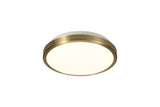 Pitt Ceiling, 1 x 12W LED, 4000K, 3-Step-Dimmable, 565lm, IP44, Soft Bronze/White, 3yrs Warranty
