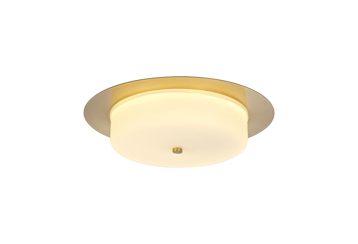Chambers Ceiling, 18W LED, 3000K, 1080lm, IP44, Satin Gold, 3yrs Warranty
